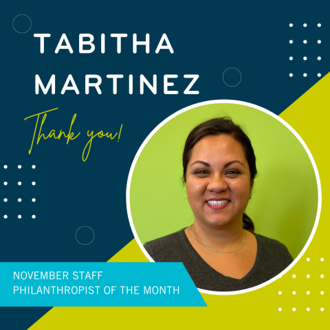 Staff Philanthropist of the Month - November 2023